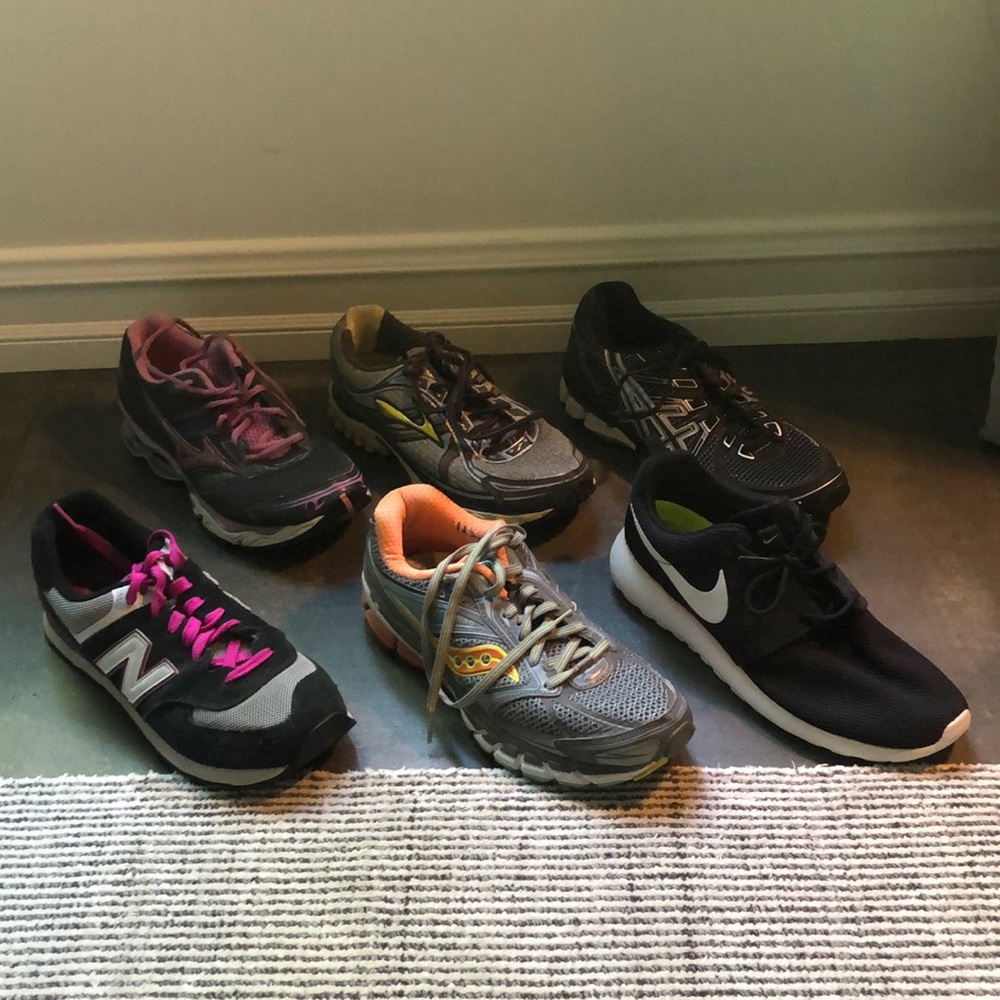 Grouping of designer sneakers